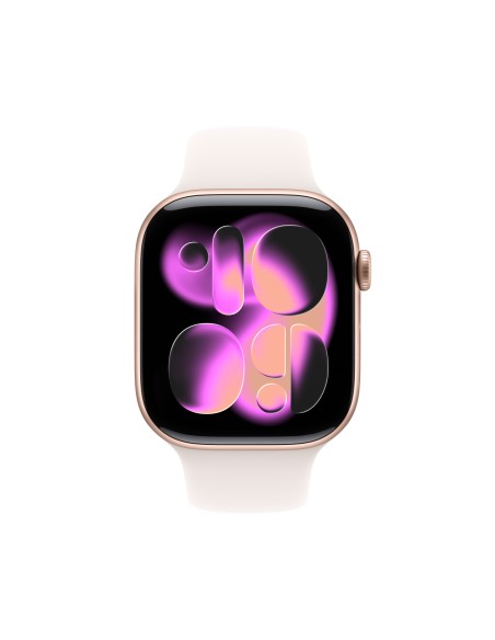 APPLE WATCH SERIES 11GPS46MMROSE   GOLD ALUM. CASE W/LIGHT B. SB S/M