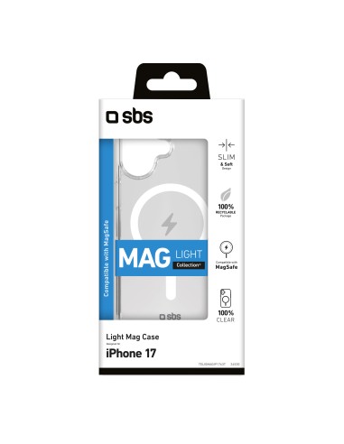 SBS TELIGMAGIP1763T IPHONE 17 COVER MAGSAFE TRASPARENTE