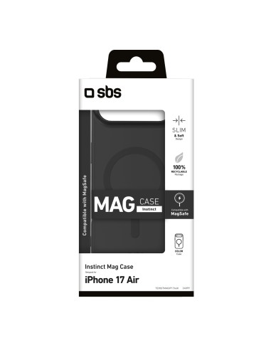 SBS TEINSTMAGIP1766K IPHONE 17 AIR COVER INSTINCT MAGSAFE NERO