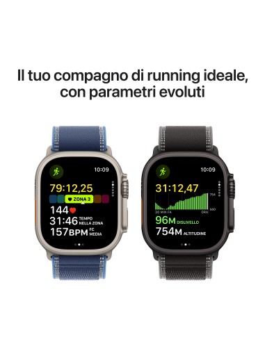 APPLE WATCH ULTRA 3GPS+CELL 49MM   BLACK TIT. CASE W/BLACK CH.TL M/L