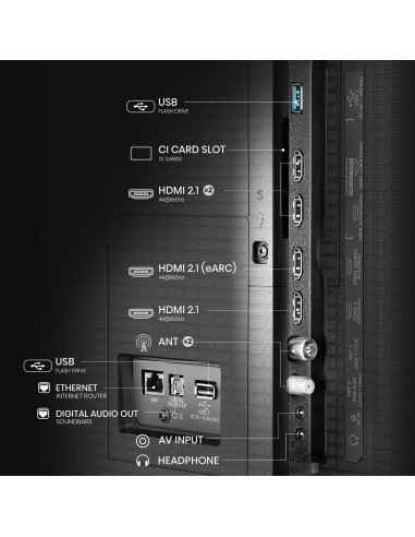 HISENSE 100U7Q TVC 100" MINILED 4K TV SAT DOLBY ATMOS 165HZ