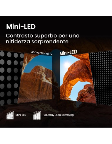 HISENSE 100U7Q TVC 100" MINILED 4K TV SAT DOLBY ATMOS 165HZ