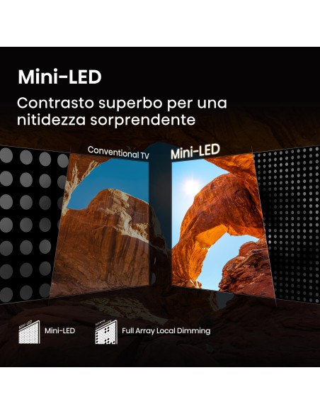 HISENSE 100U7Q TVC 100" MINILED 4K TV SAT DOLBY ATMOS 165HZ