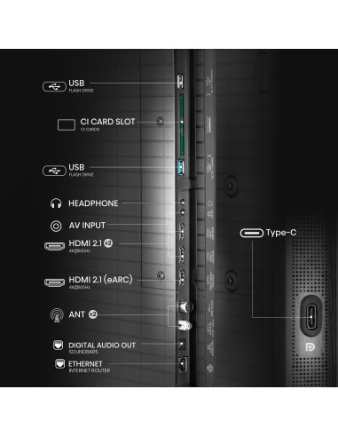 HISENSE 85U8Q TVC 75" MINILED 4K   TV SAT DOLBY ATMOS 165HZ