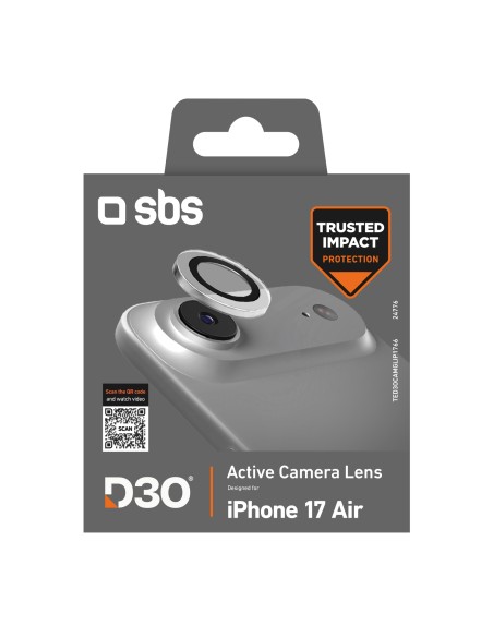 SBS TED3OCAMGLIP1766 IPHONE 17 AIR VETRO PER LENTI FOTOCAMERA