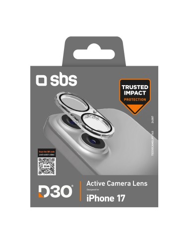 SBS TED3OCAMGLIP1763 IPHONE 17 VETRO PER LENTI FOTOCAMERA