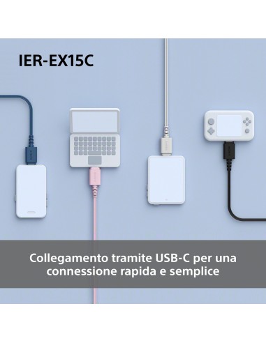 SONY IER-EX15CW AURICOLARE IN-EAR BIANCO USB-C