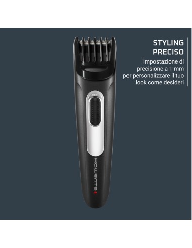 ROWENTA TN2804 REGOLABARBA STYLIS  LAME AUTOAFFILANTI 2 PETTINI REGOL.