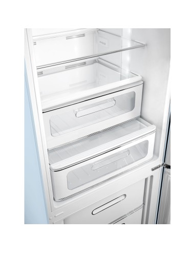 SMEG FAB32RPB6 COMB. C PASTEL BLUE NF 331 LT ANNI 50 60CM CERNIERE DX