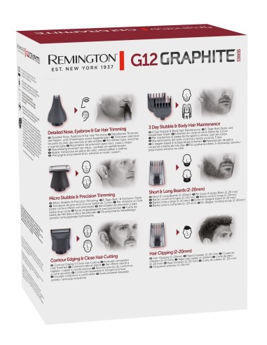 REMINGTON PG2120 REGOLABARBA MULTI GROOMING 12IN1 6ACC. LAVABILE USB