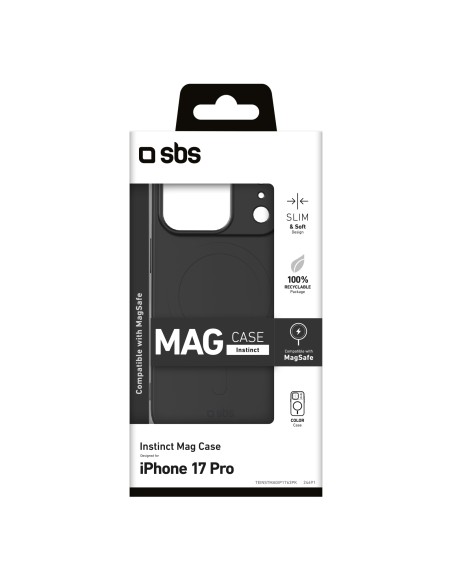 SBS TEINSTMAGIP1763PK IPHONE 17 PRO COVER INSTINCT MAGSAFE NERO