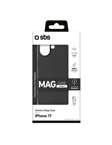 SBS TEINSTMAGIP1763K IPHONE 17 COVER INSTINCT MAGSAFE NERO