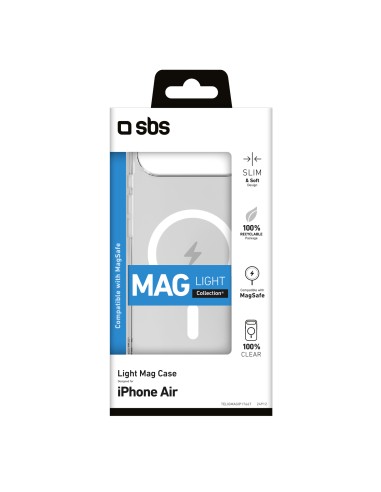 SBS TELIGMAGIP1766T IPHONE 17 AIR COVER MAGSAFE TRASPARENTE