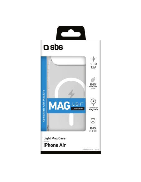 SBS TELIGMAGIP1766T IPHONE 17 AIR COVER MAGSAFE TRASPARENTE