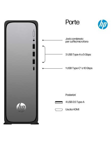 HP S03-0008NL OMNIDESK SLIM TOWER  I5-14400 RAM16GB/SSD512