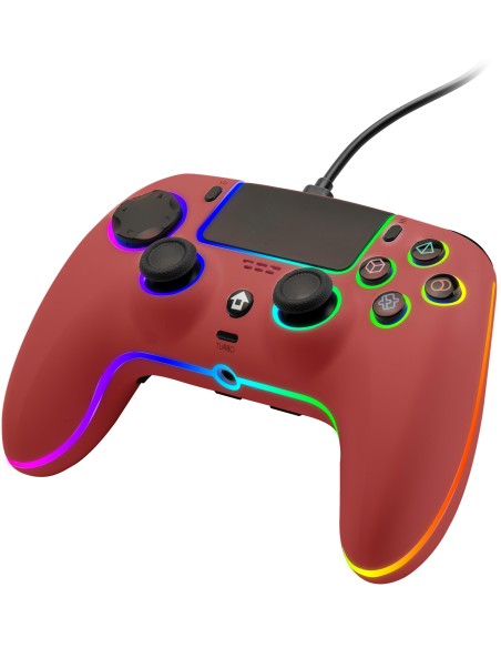 QUBICK WIRED CONTROLLER NEON RED   PS5