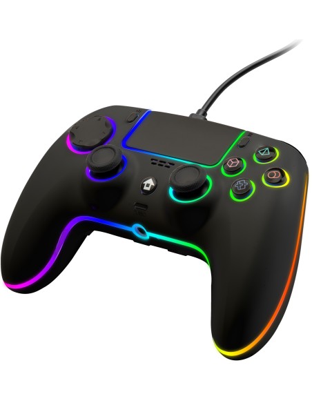 QUBICK WIRED CONTROLLER NEON BLACK PS5
