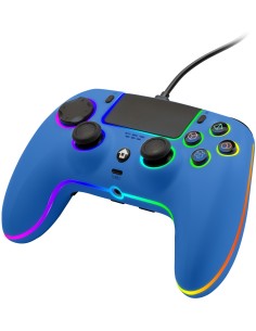 QUBICK WIRED CONTROLLER NEON BLUE  PS5