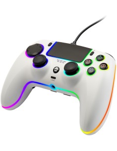 QUBICK WIRED CONTROLLER NEON WHITE PS5