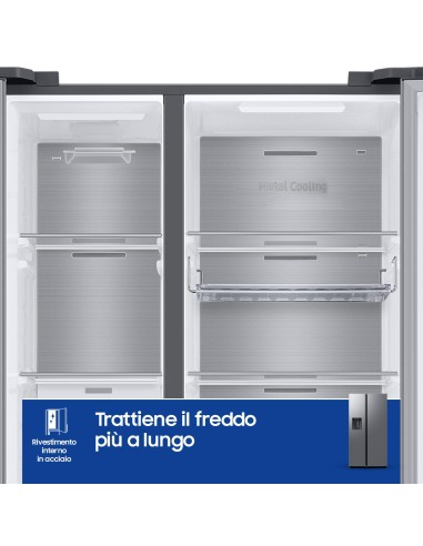 SAMSUNG RS70F64KET FRIGO SBS E NF  635LT INOX WIFI DISPEN. ALL. IDRICO