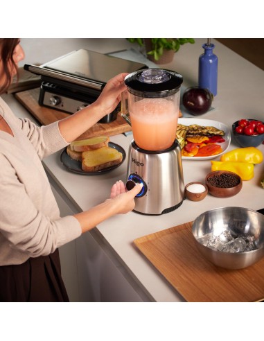 HIGO FC18 FRULLATORE C/BICCHIERE INVETRO 1,5LT 1000W 6 LAME