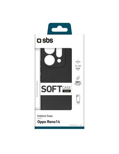 SBS TEINSTOPRE14K OPPO RENO 14 COVER INSTINCT NERO