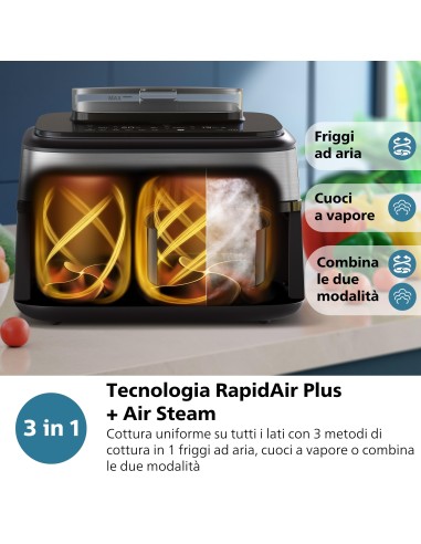 PHILIPS NA555/00 FRIGGITRICE AD    ARIA 9LT 8PROG. DISPLAY DIGITALE