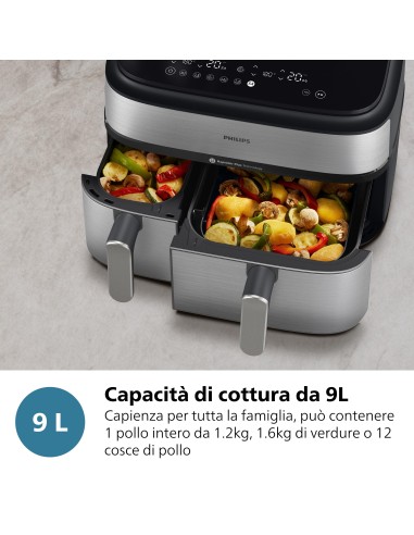 PHILIPS NA555/00 FRIGGITRICE AD    ARIA 9LT 8PROG. DISPLAY DIGITALE