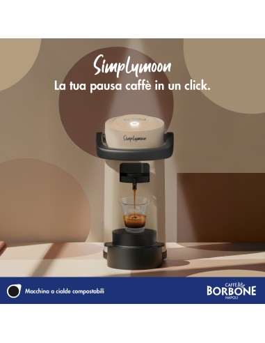 BORBONE MACCHINA CAFFE' SIMPLYMOON SABBIA PORZIONATO CHIUSO