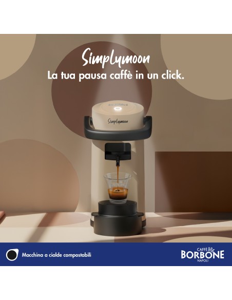 BORBONE MACCHINA CAFFE' SIMPLYMOON SABBIA PORZIONATO CHIUSO