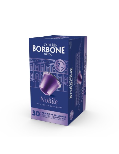 BORBONE COMP. NESPRESSO 30PZ NOBILE ALLUMINIO REBNOBILE3X30N