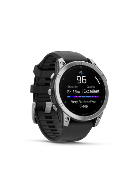GARMIN FENIX E 47MM STAINLESS STEEL CON CINTURINO BLACK