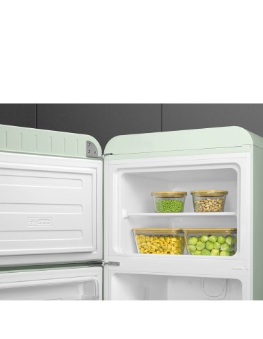 SMEG FAB30LPG6 FRIGO D.P. VERDE PASTELLO 294 LT ANNI 50 60CM CERN.SX