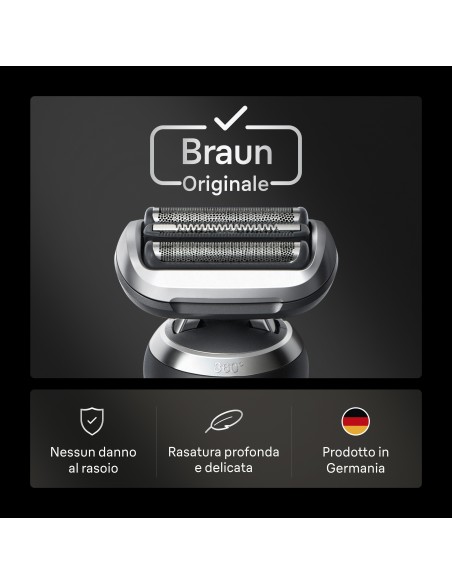 BRAUN 74S TESTINA RICAMBIO RASOIO  (SERIE 70) (1PEZZO)