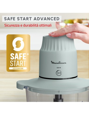 MOULINEX DJ6031 TRITATUTTO CON RECIPIENTE IN VETRO 1LT - CHOPPEO