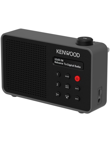 KENWOOD CR-M25DAB-B RADIOSVEGLIA DISPLAY LCD 2 RIGHE DAB+/FM/BT NERO