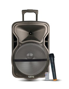 KARMA DEEP 12 DIFFUSORE TROLLEY BT 600W 1 RADIOMICROFONO