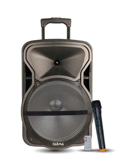 KARMA DEEP 12 DIFFUSORE TROLLEY BT 600W 1 RADIOMICROFONO