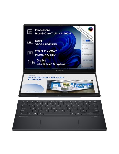 ASUS UX8406CA-PZ961W NOTEBOOK ULTRA9 32GB/1TB 14" DUAL OLED TOUCH