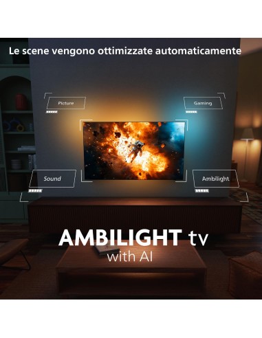 PHILIPS 55OLED770/12 TVC 55" OLED  4K SMART AMBILIGHT TVSAT 144HZ