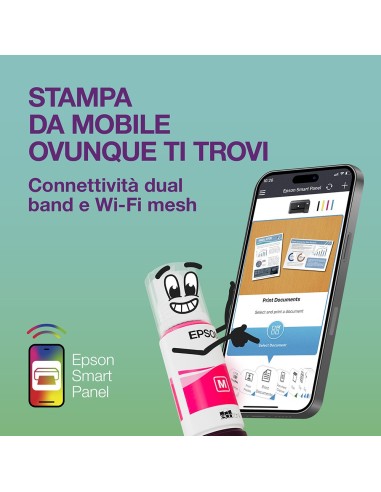 EPSON ET-3956 STAMPANTE ECOTANK    BIANCA FRONTE-RETRO AUTOMATICO