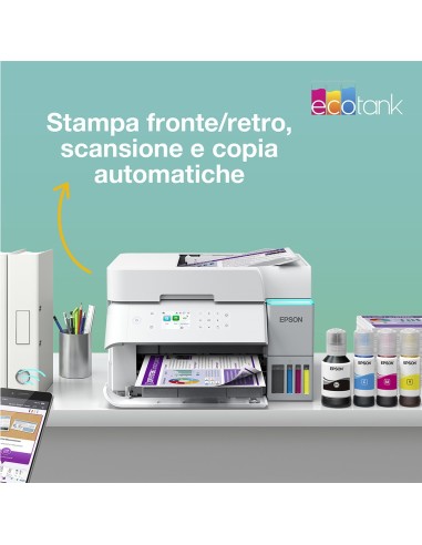 EPSON ET-3956 STAMPANTE ECOTANK    BIANCA FRONTE-RETRO AUTOMATICO