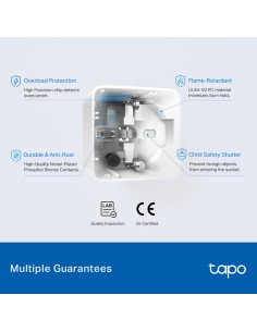 TPLINK TAPO P15 WI-FI MINI SMART SOCKET PRESA 10A GOOGLE/ALEXA CONSUMI 2