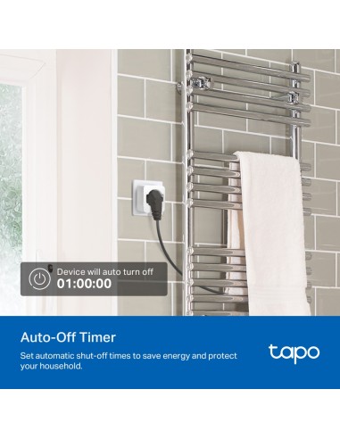 TPLINK TAPO P15 WI-FI MINI SMART SOCKET PRESA 10A GOOGLE/ALEXA CONSUMI