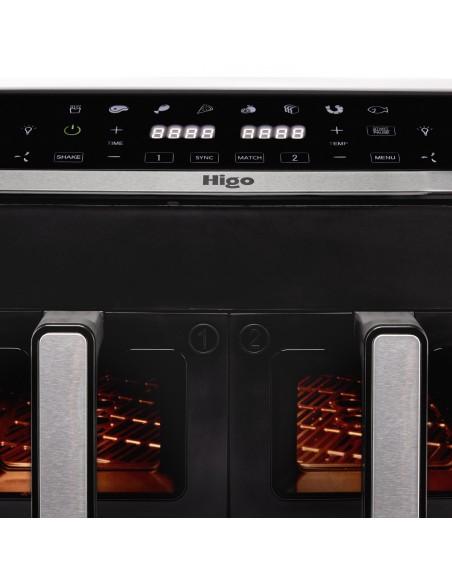 HIGO FA81 FRIGGITRICE AD ARIA CON  2 CASSETTI DA 4,5LT 1700W