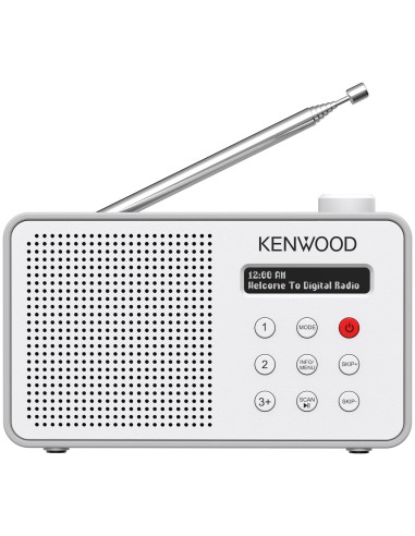 KENWOOD CR-M25DAB-W RADIOSVEGLIA DISPLAY LCD 2 RIGHE DAB+/FM/BT BIANCO