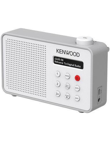 KENWOOD CR-M25DAB-W RADIOSVEGLIA DISPLAY LCD 2 RIGHE DAB+/FM/BT BIANCO
