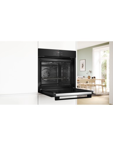 BOSCH HBA571BB4 FORNO A 60CM 71LT  NERO PIROLITICO DISPLAY LED TOUCH