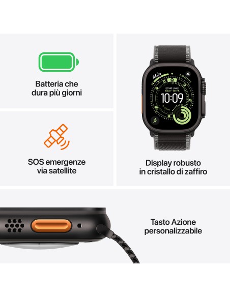 APPLE WATCH ULTRA 3GPS+CELL 49MM   NATUR. TIT. CASE W/LIGHT BA LOOP L
