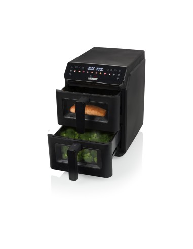PRINCESS 182490 FRIGGITRICE AD ARIA VERT. 3000 W 2X 5,6LT NERA
